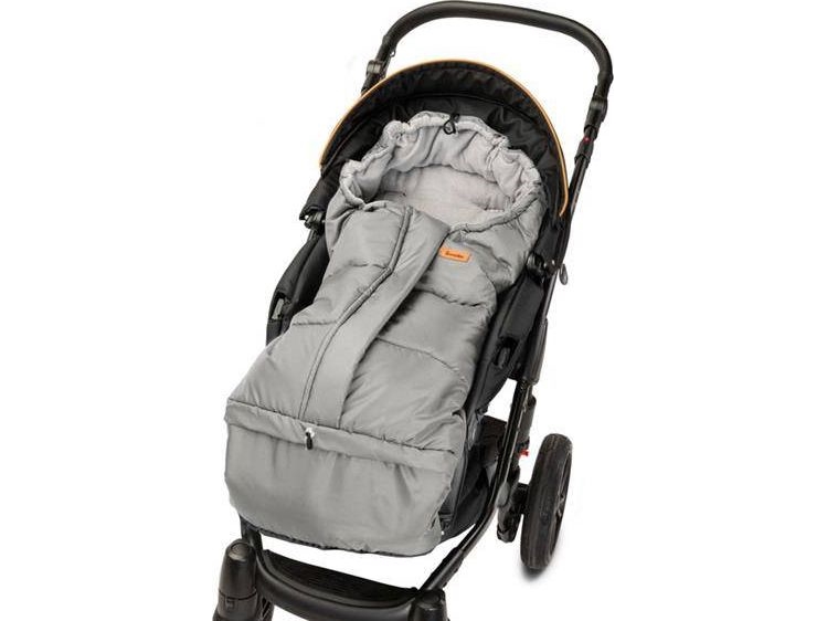 Sensillo COMBI 3in1 FLEECE FOOTMUFF - GRAY