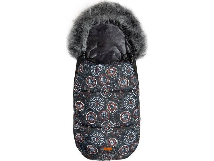 Sensillo OLAF FOOTMUFF BLACK ROSETTES 100 X 45