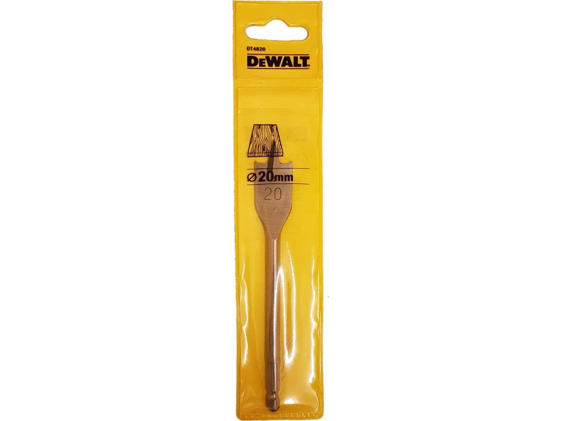 14 Grader Øst Fladt Bor 20 Mm, Længde 160 Mm
