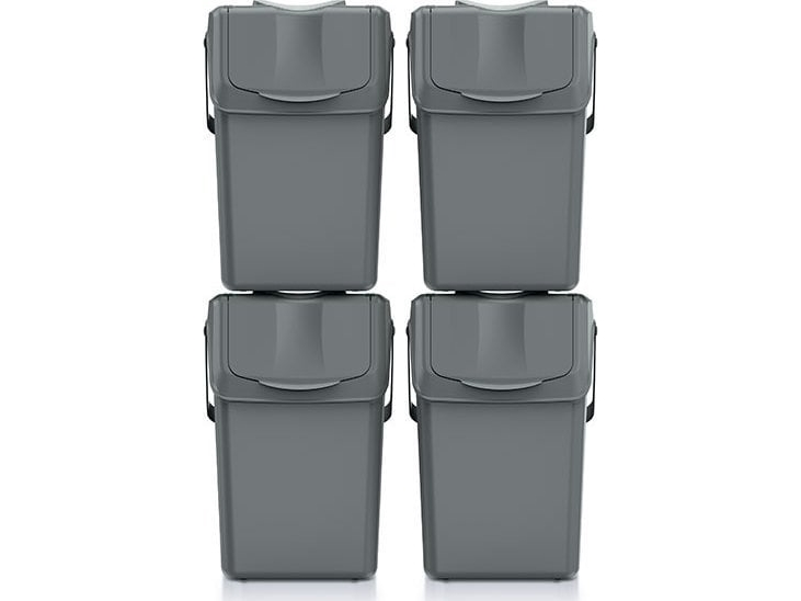 PROSPERPLAST SEGRATIONSSÄTTBINDER FÖR AVFALL Grått 4x25L SORTIBOX | N - A | GameStuff