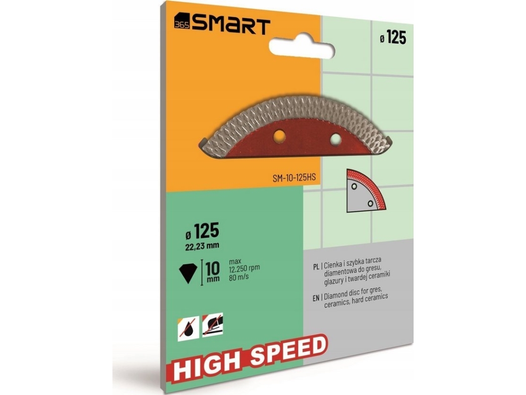 höghastighetsdiamantskiva 125mm smart365 | Elverktyg - Prof. Akku verktyg - Murhammare | GameStuff