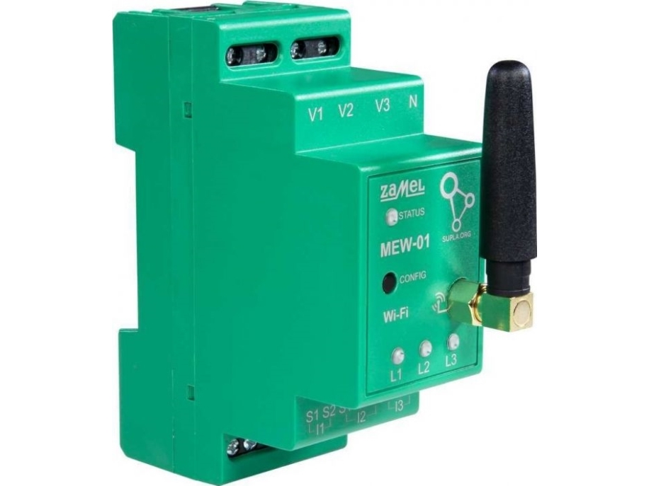 Oem Elektros energijos matuoklis ant DIN bėgelio-WiFi Zamel Supla MEW-01