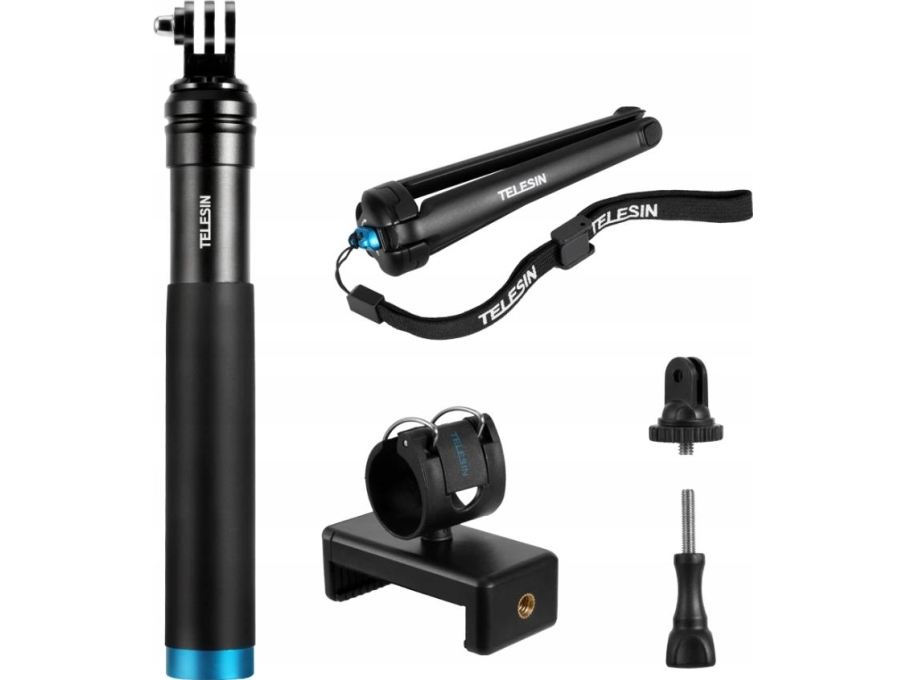 Telesin selfie-pinne / stativ för sportkameror (GP-MNP-090-S) | Tele & GPS - Mobil tillbehör - Selfie stång | GameStuff