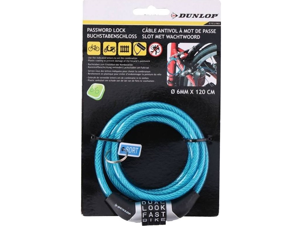 Dunlop - Cykell&aring;s med kombination (Bl&aring;)