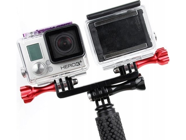 Xrec Holder Rail For Two 2X Cameras For Gopro Hero 7 6 5 + 4 3+ 3 2