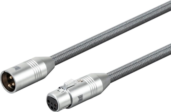 Monoprice 33838, Xlr, Männlich, Xlr, Weiblich, 2 M, Grau