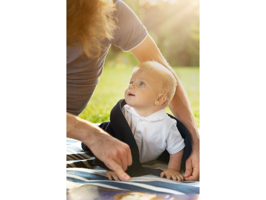 Sensillo PUUVILLAPUSSILAKKA 100X80 LAIVAN SININEN 4326/6838