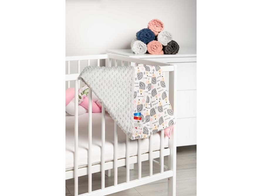 Sensillo MINKY BLANKET 75x100 GRAY BLANKERS 4306/4261