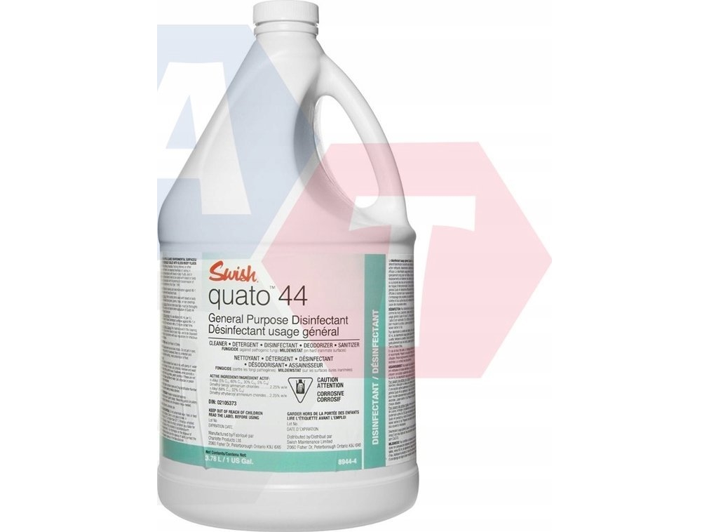 Swish Swish Quato 44 - Rengørings- Og Desinfektionsmiddel Med Lugtneutralisator - 5 L
