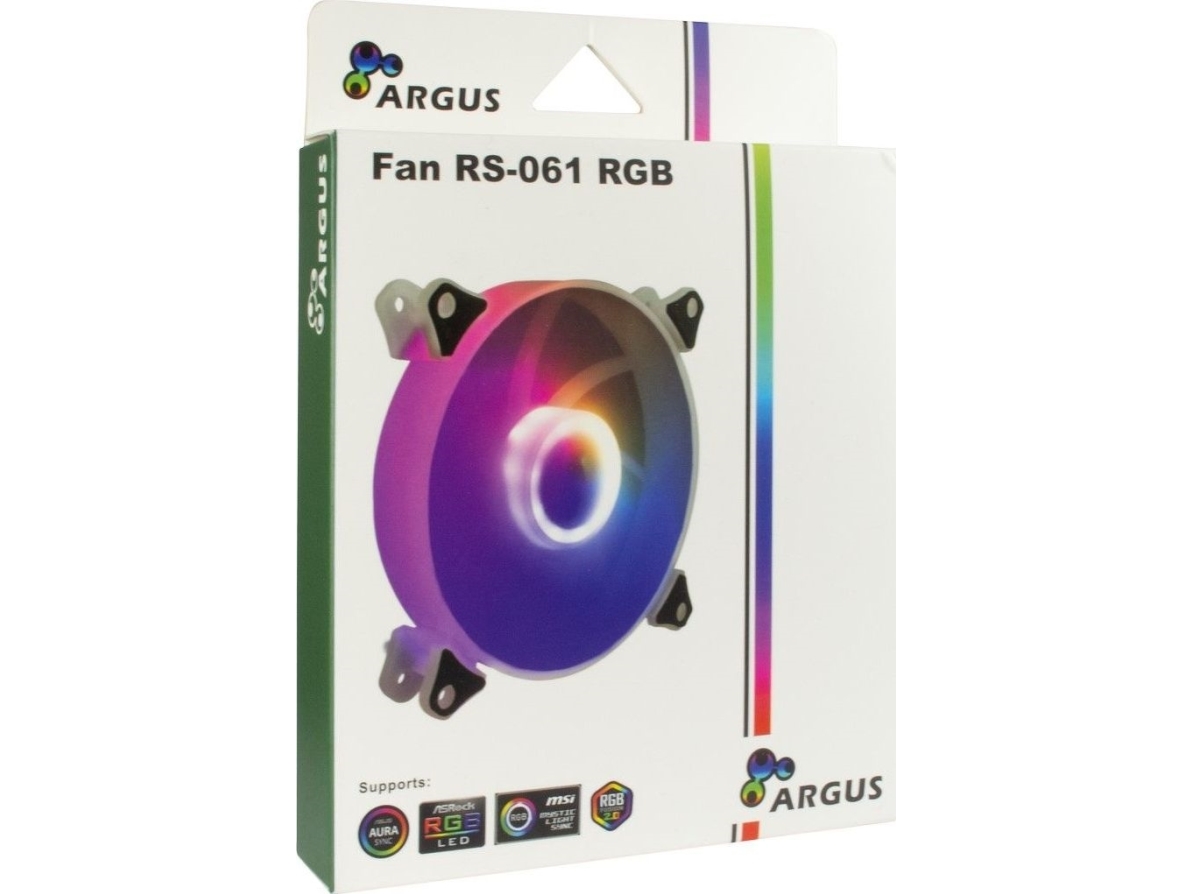 Inter-Tech Argus Rs-061, Ventilator, 12 Cm