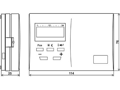 EOB Programmerbar overflademonteret termostat PT10