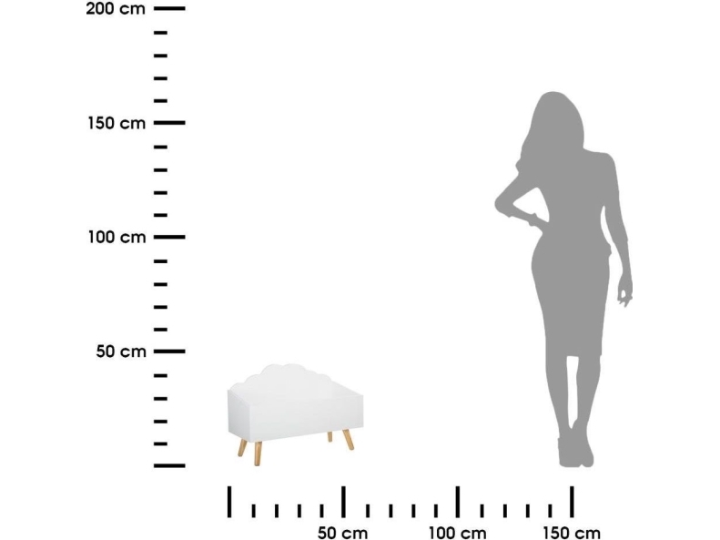 Atmosphera hvid dekorativ opbevaringsbeholder til legetøj