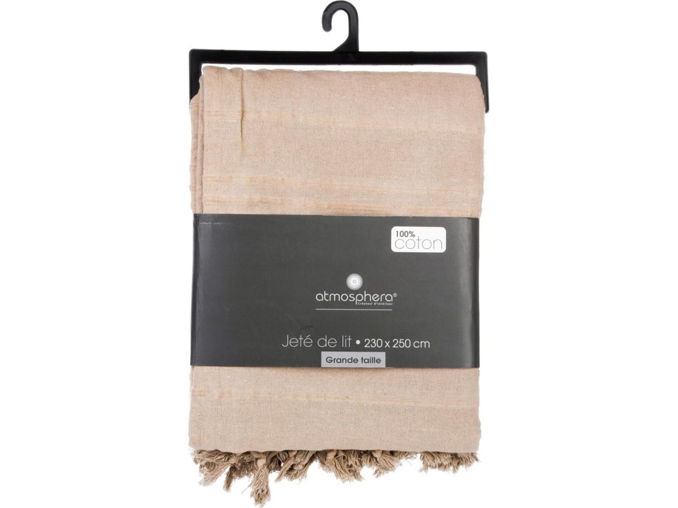 Atmosphera Beige Sengetæppe 230X250 Kvaster