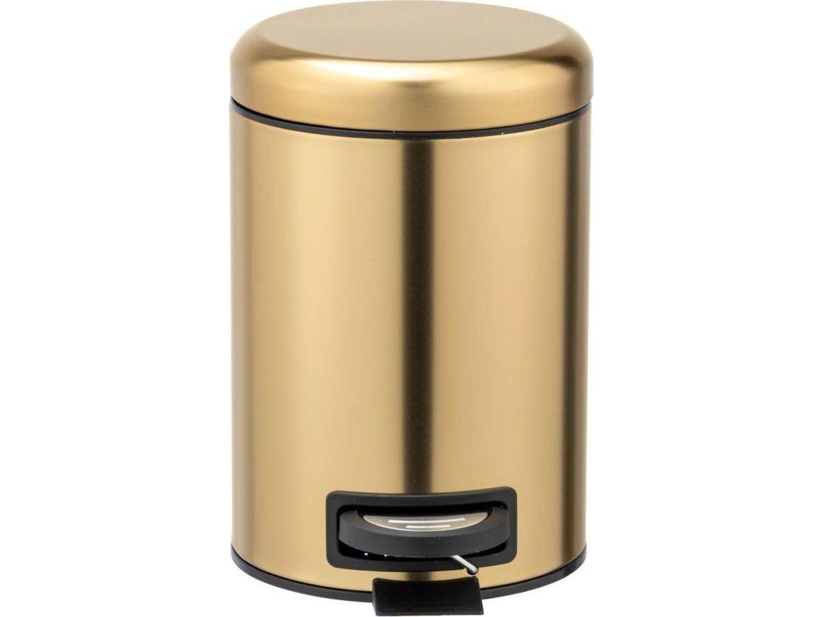 Wenko pedal papperskorg 3L guld (50764) | Rengöring - Avfallshantering - Hinkar & tillbehör | GameStuff
