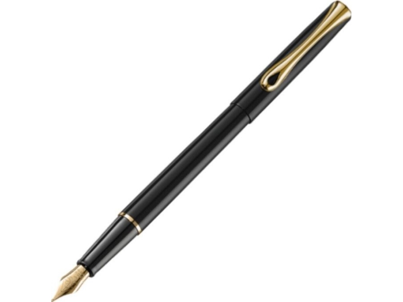 Diplomat fyldepen DIPLOMAT Traveller sort/guld F