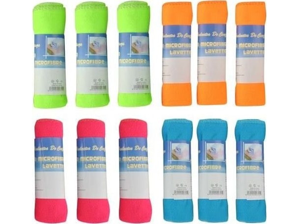 Ikonka mikrofiberklude - 12 stk.