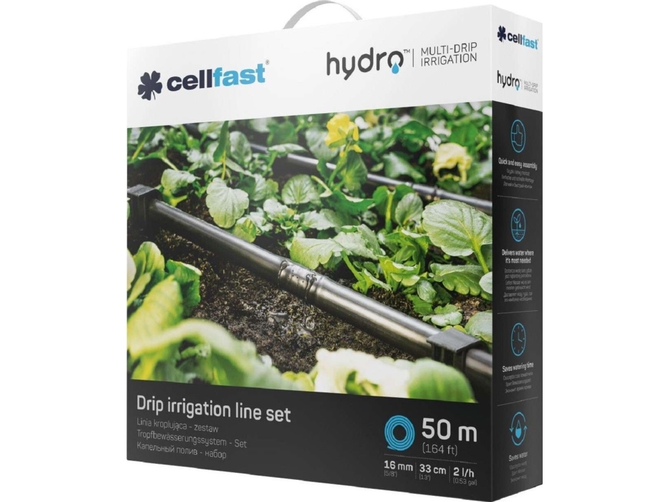 Cellfast C. HYDRO DRAIN slang-/dränlinje - RINKINYS | Trädgården - Bevattning av trädgårdar - Soaker & Droppslangar | GameStuff