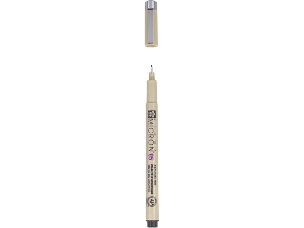 Bruynzeel Sakura Sakura Pigma 05 Micron Thinner Pen 49 Schwarz 0.45Mm