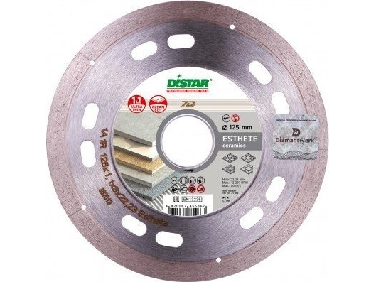 125 Mm Distar Esthete Diamantscheibe Für Porzellan, Steinmaterial, Keramik