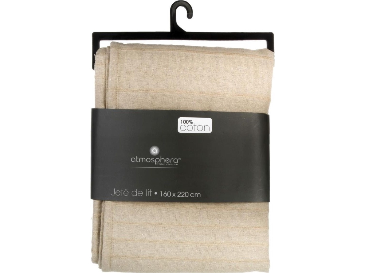 Atmosphera Överkast 160x220 tofs beige | N - A | GameStuff