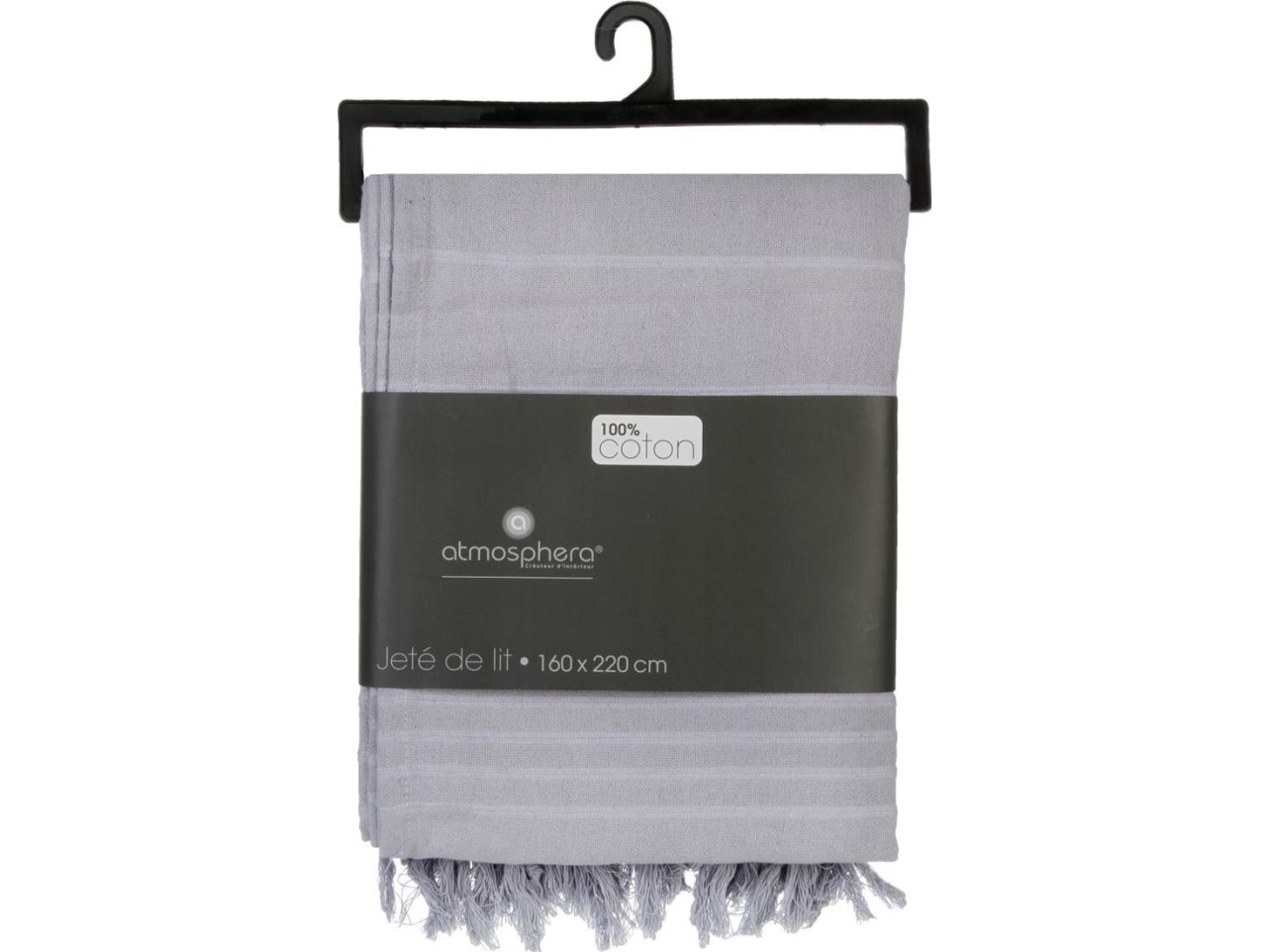Lovatiesė Atmosphera 160x220 su kutais, pilka