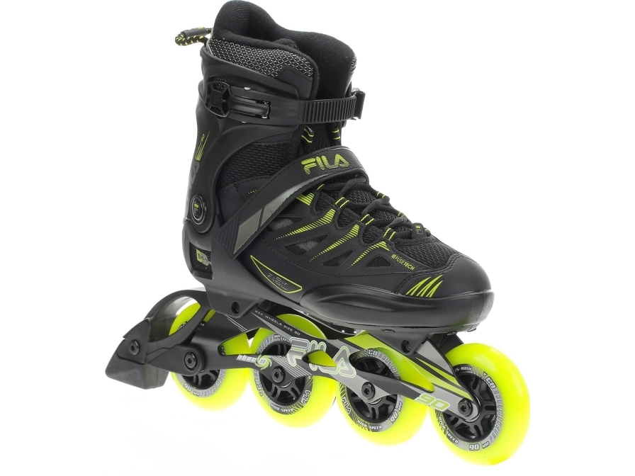 Recreational Fila Ghibli black rollerblades, size 44