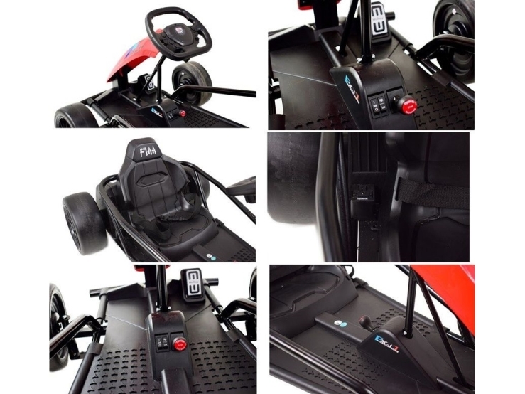 7R Genopladelig gokart SX1968 Rød