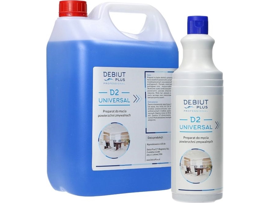Debiut Plus Professional Debiut Plus Professional D2 Universal - Preparation For Cleaning Washable Surfaces - 5 L