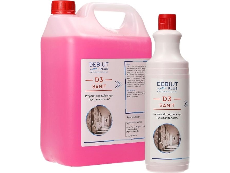 Debiut Plus Professional Debiut Plus Professional D3 Sanit - Preparation For Everyday Cleaning Of Sanitary Facilities - 5 L