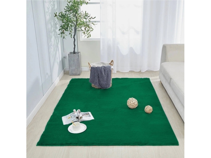 Strado Dywan Rabbit 200x200 Zielony (BottleGreen)