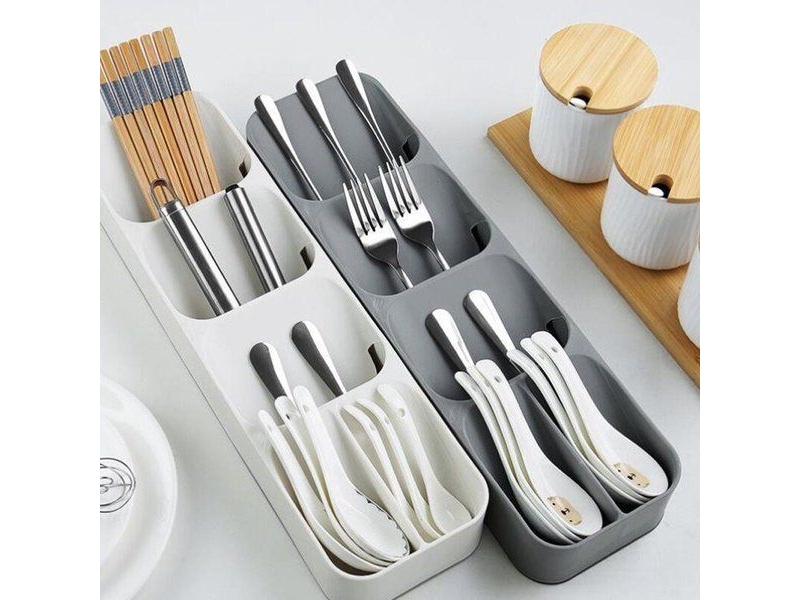 Orion organiser bestikkurv til gafler knive skeer skeer skeer WHITE