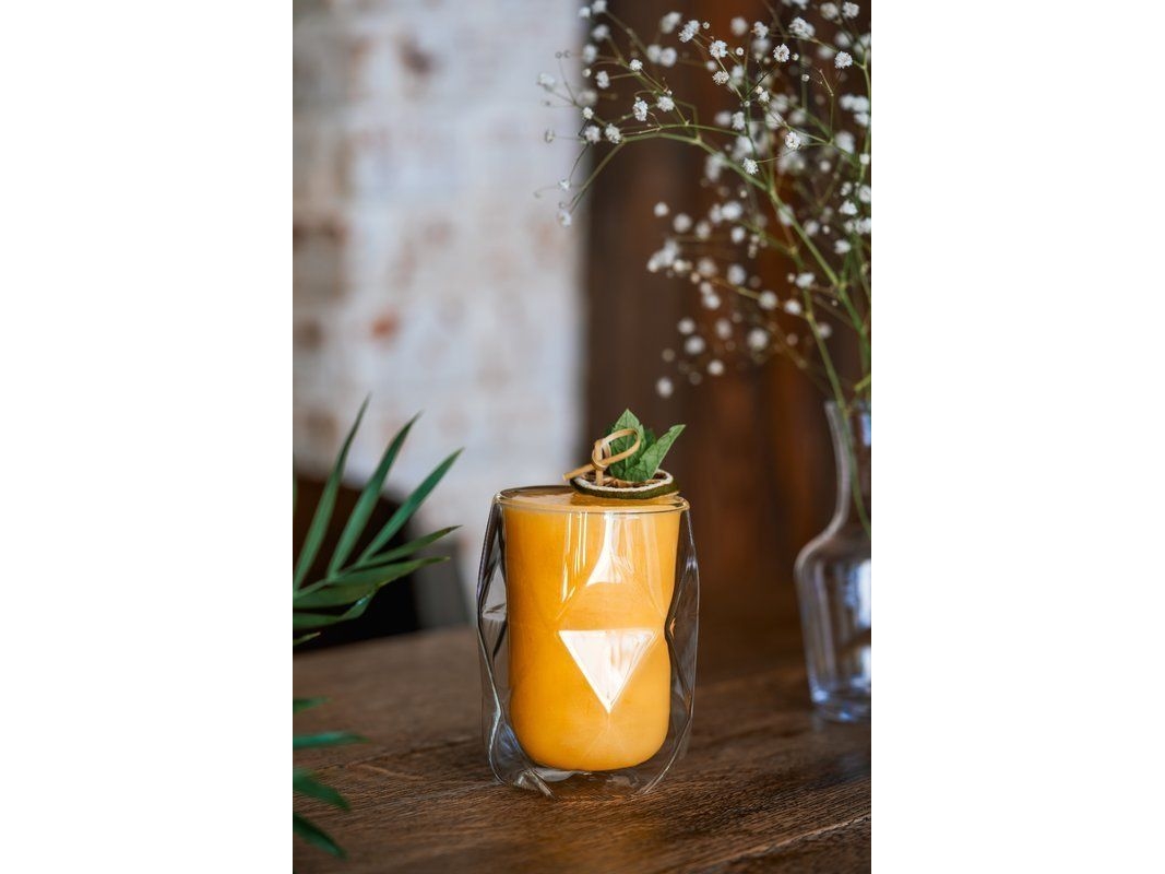 Vialli Design sæt med 2 glas/kopper med dobbeltvæg 350 ml Geo