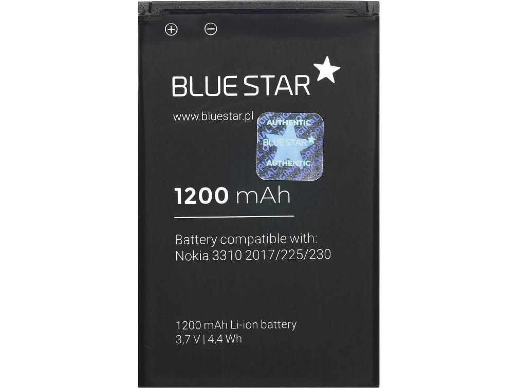 Partner Tele.Com Batteri Til Nokia 3310 (2017) 230/225, 1200 Mah Li-Ion Blue Star