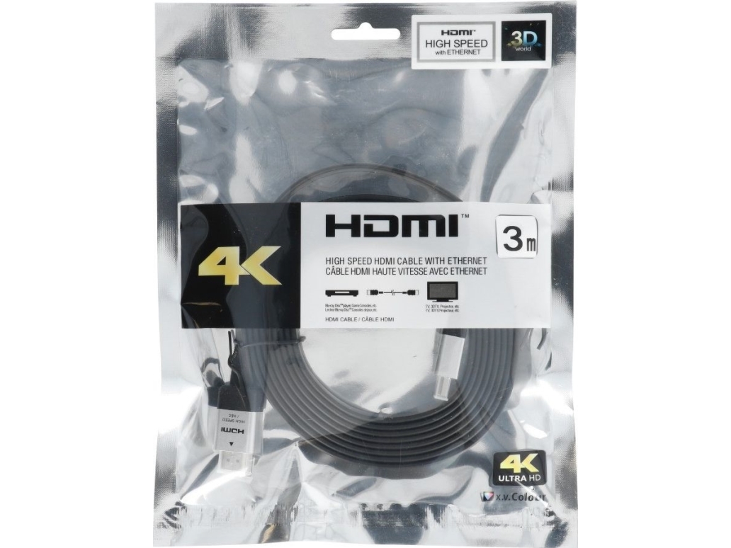 Cable Partner Tele.Com Hdmi - Hdmi 3M Sort (5903396086793)