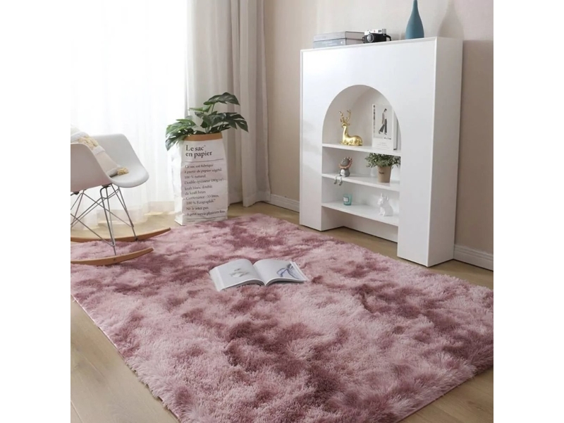 Strado Ombre Shaggy Tæppe 160X200 Ombrepurple (Lyserød) Universel