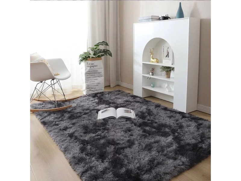 Strado Ombre Shaggy Børnetæppe Strado 200X290 Ombregrey (Mørkegrå) Universel