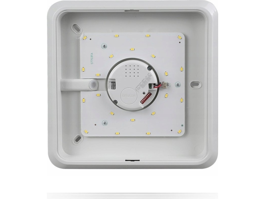 BestService Lumax SPHERE II loftplafond 12W 900lm 840 IP20 IK10 kvadrat mikrosensor stand-by 20% LO1232NDS