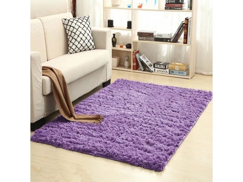 Strado Shaggy Tæppe 160X220 Purpleflower (Lys Lilla)