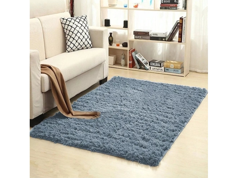 Strado Shaggy matto 60x90 SilverFur (vaaleanharmaa)