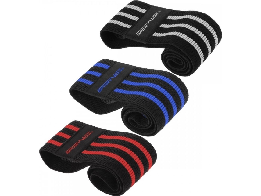 SportVida Hip Band SV-HK0366 different resistance levels in a set multicolored 3 pcs.