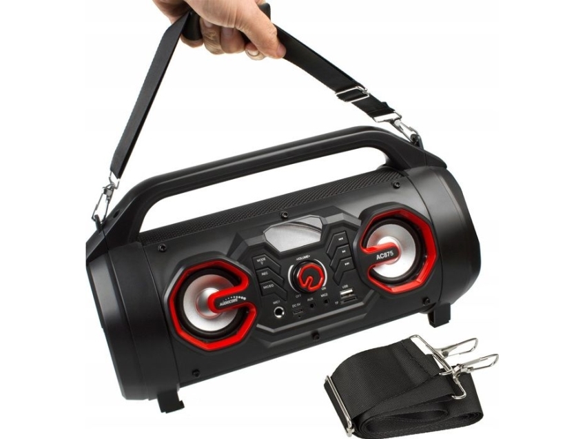 Audiocore Bazooka Nešiojamas Garsiakalbis, Bluetooth 5.0, Fm Radijas, Mikro Kortelė, Sdipx4, 2000 Mah, Ac875
