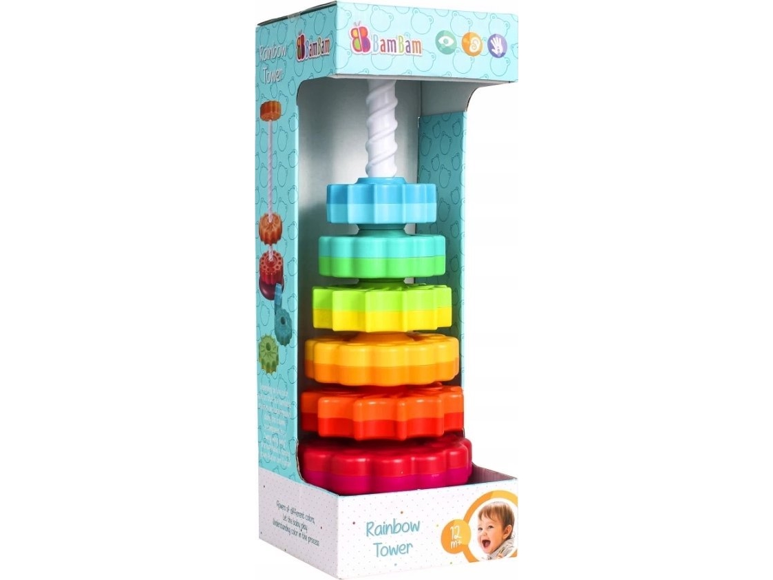 BAM BAM regnbue spiral pyramide