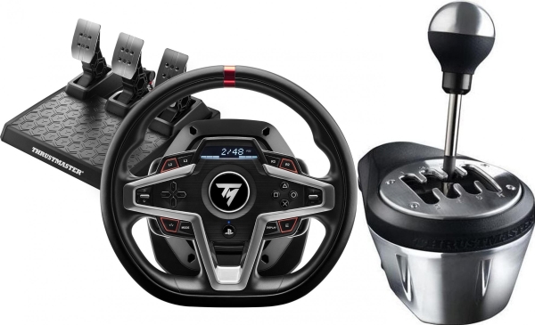 Thrustmaster T248 Pc/Ps4/Ps5 Lenkrad (4160783) + Th8a Hebel (4060059)