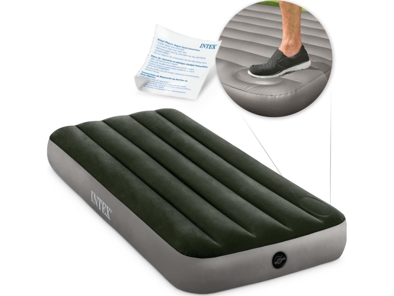 Intex Jr. Twin Dura-Beam Downy Airbed With Foot Bip 76 X 190