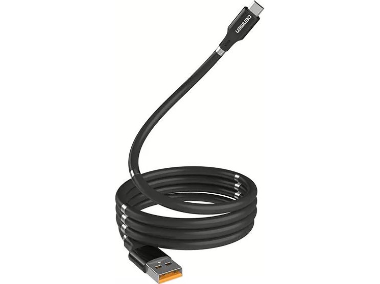 Denmen Usb-A - Usb-C 1 M Usb-Kabel Sort (29362)