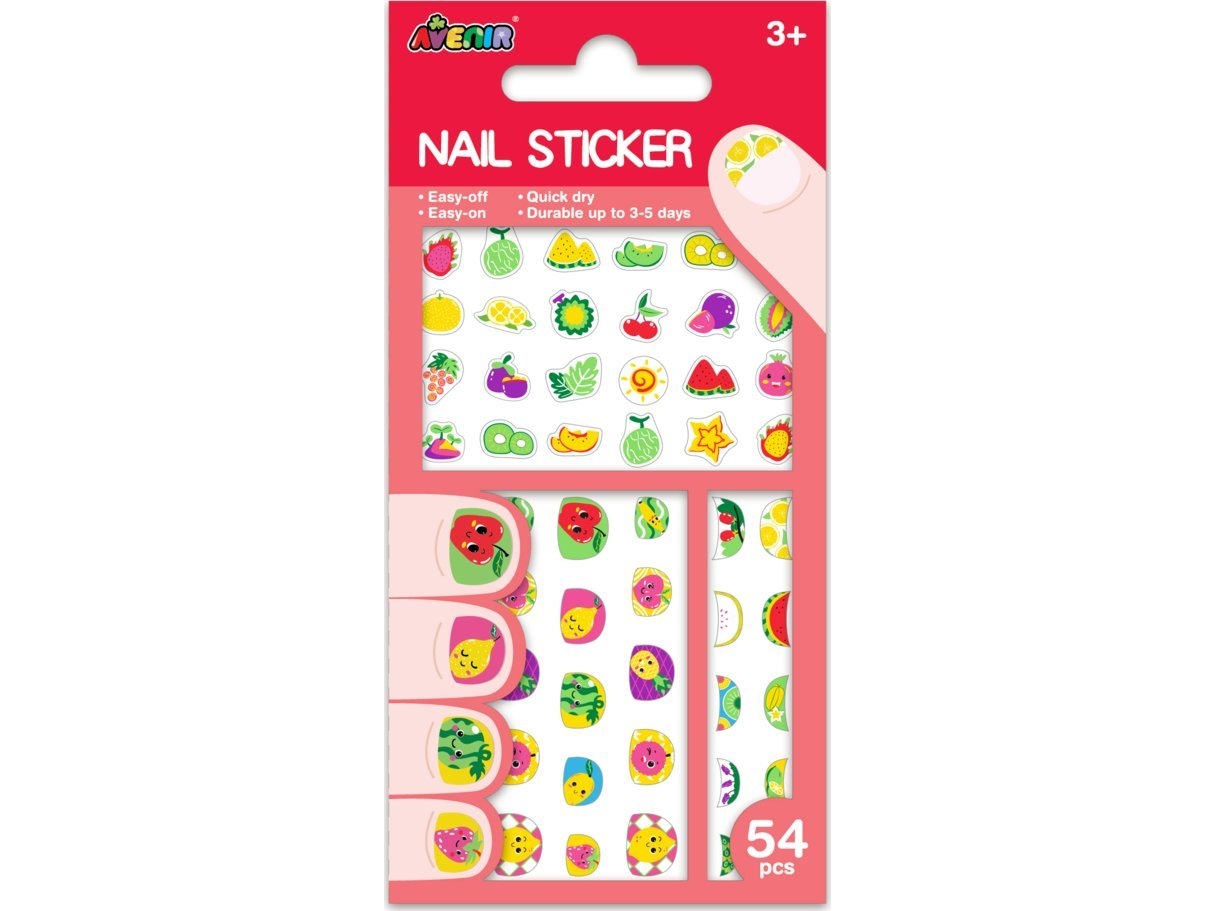 Avenir negleklistermærker - enhjørning glitter