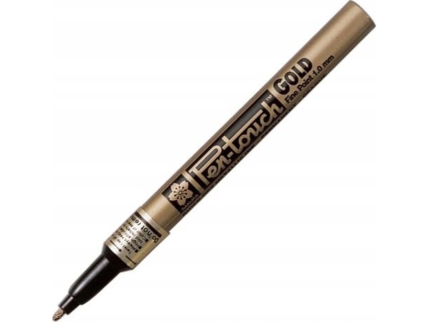 BRUYNZEEL SAKURA Sakura Pen-Touch Fine Marker 1,0mm Guld | Skrivredskap - Märkpennor - Metallic | GameStuff
