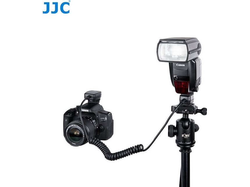 JJC synkrokabel OC-e3 E-TTL II til Canon EOS, 1,3 m