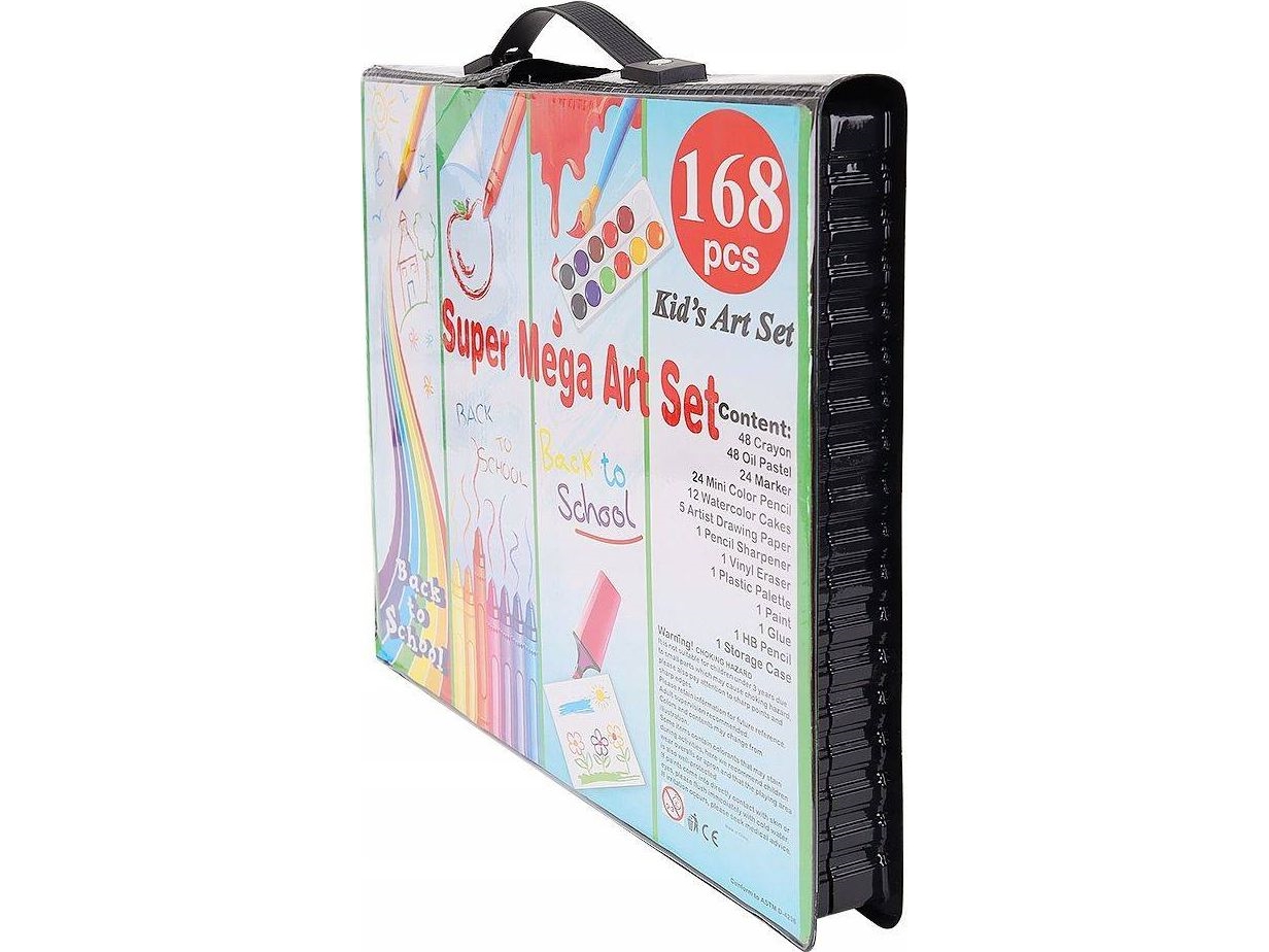 Iso Trade malesæt i kuffert 168 dele sort