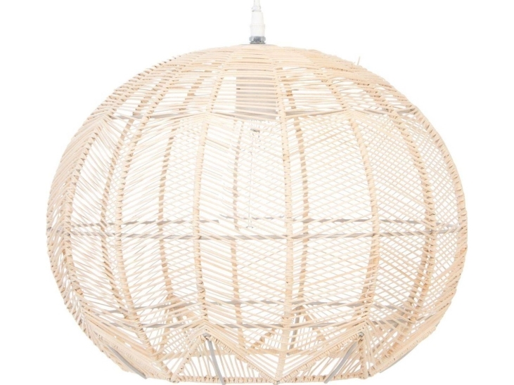 Hängelampe Atmosphera Rattan-Leuchte Über Dem Tisch Kita, Ø 38 Cm